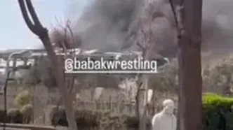 ویدیویی از وضعیت ساختمان فدراسیون کشتی و کمپ تیم‌های ملی بعد از حمله صبح امروز آمریکا و رژیم صهیونی