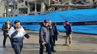 بازدید میدانی معاون قضایی دادستانی کل کشور از مناطق آسیب‌دیده و مراکز اسکان اضطراری