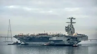 سنتکام از وقوع آتش‌سوزی در ناو هواپیمابر فورد خبر داد