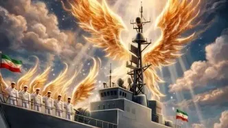 ورود پیکر ۸۴ شهید ناوگروه دنا به معراج شهدا بهشت زهرا