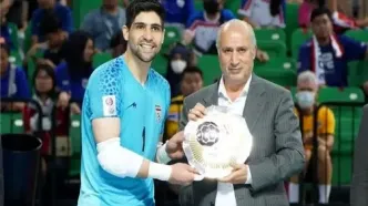 تماس مهدی تاج با دروازه‌بان تیم ملی پس از بمباران منزل مسکونی‌اش