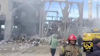 تصاویری از آثار حمله به حسینیه اعظم زنجان