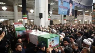 مراسم تشییع وزیر اطلاعات در قم برگزار شد