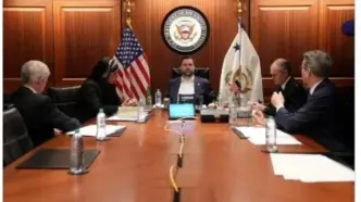 ترامپ و روبیو در اتاق جنگ علیه ایران + تصاویر