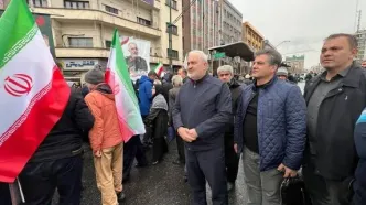 حضور وزیر نیرو در مراسم راهپیمایی روز قدس