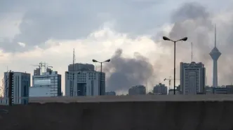 هم‌اکنون مناطقی از تهران هدف حملات  قرار گرفت