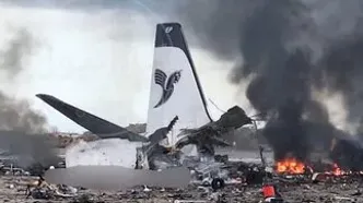 هواپیمای ایرباس در فرودگاه بوشهر هدف قرار گرفت +عکس