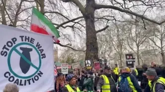 حمایت مردم لندن از ایران با راهپیمایی ۵۰۰۰ نفری