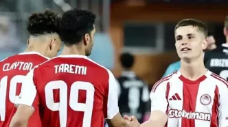 حرکت تحسین‌آمیز مهدی طارمی در دیدار المپیاکوس - اوفی کرت