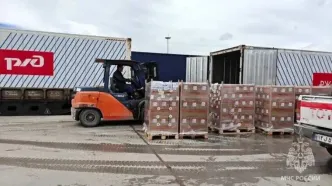 ارسال دومین محموله کمک‌های روسیه به ایران/ ۳۱۳ تن دارو به نمایندگان ایران در آستارا تحویل داده شد