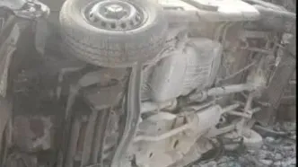 حمله موشکی به آمبولانس اورژانس استان تهران/ تصاویر