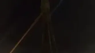 ببینید | وضعیت خطرناک دکل شبکه دو صداوسیما پس از حملات ساعتی قبل اسرائیل و آمریکا