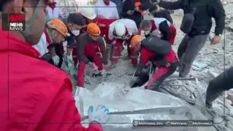 خرابه‌های میدان انقلاب پس از حمله آمریکا