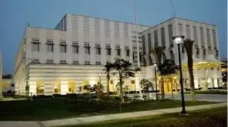 کنسولگری آتش گرفته آمریکا در دبی با پهپاد ایرانی/ ویدئو