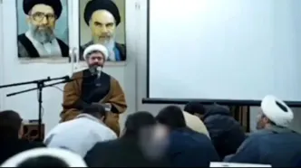 لحظه اصابت موشک به نزدیکی یک سخنرانی مذهبی