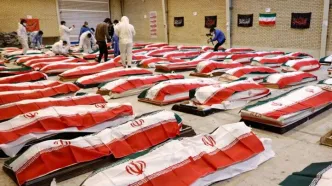 تصاویر؛ پیکر ۸۴ شهید ناو دنا