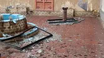 آسیب به کاخ ‌موزه سلیمانیه در پی حملات هوایی در کرج + عکس