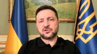 زلنسکی: پهپادهای ایرانی حاوی قطعات روسی است