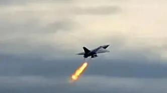 لحظه انهدام دو پهپاد در آسمان لرستان و قم/ویدیو