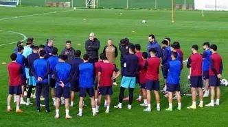 اولین تمرین تیم ملی فوتبال در آنتالیا برگزار شد