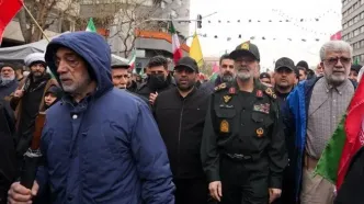 سردار رادان در راهپیمایی روز قدس حضور یافت