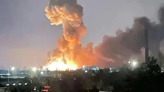 ساختمان تلویزیون خارجی مشهور در تهران خسارت دید