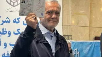 پزشکیان در ستاد انتخابات کشور دیده شد