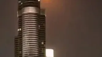 عبور پهپاد ایرانی از کنار برج خلیفه در دبی + ویدئو