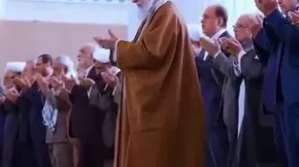 تصاویری از آخرین نماز عید فطر رهبر شهید انقلاب