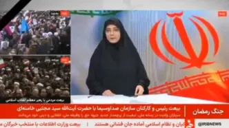 احترام نظامی مجری خانم شبکه خبر به سومین رهبر انقلاب