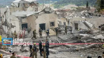 تعطیلی ایستگاه مرکزی قطار حومه تل‌آویو در پی اصابت موشک‌های ایران