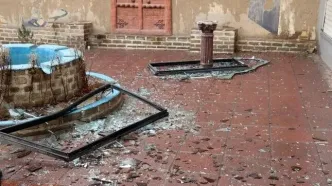 تصاویر؛ آسیب دیدن آثار تاریخی استان البرز در پی حمله آمریکا و اسرائیل