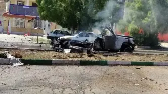 حمله جنگنده‌های آمریکایی–اسرائیلی به آمبولانس هلال احمر در لار