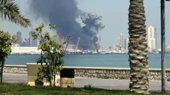 سپاه: پایگاه آمریکایی‌ها در بحرین مورد اصابت موشک‌های نقطه زن قرار گرفت