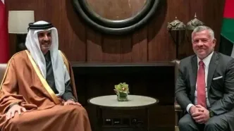 گفتگوی امیر قطر و پادشاه اردن بر توقف جنگ در منطقه