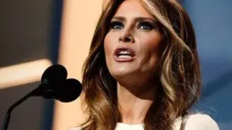 حضور متفاوت ملانیا ترامپ و همراهش در یک نشست+ ویدئو