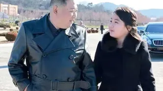 تصاویری از تانک سواری رهبر کره‌شمالی و دخترش