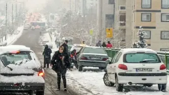 تهران برفی می‌شود