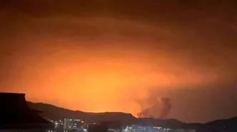 اصابت موشک به نقاطی در شرق تهران | عکس