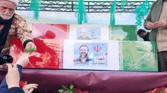 تصاویر توجه‌برانگیز از مراسم تشییع علی لاریجانی