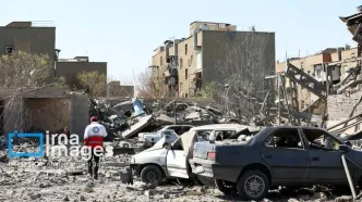 تصاویر حمله هوایی به مجموعه ورزشی بعثت تهران