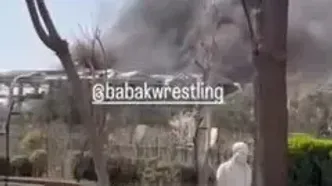 ویدیویی از وضعیت ساختمان فدراسیون کشتی و کمپ تیم‌های ملی بعد از حمله صبح امروز آمریکا و رژیم صهیونی