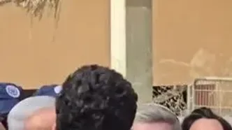 حضور نتانیاهو در محل اصابت موشک ایران در عراد