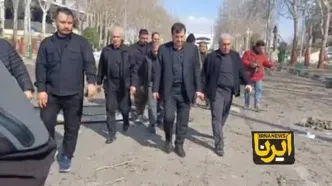 بازدید وزیر ورزش از  محل تخریب تالار ۱۲ هزار نفری آزادی