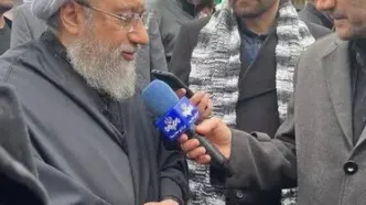 آملی لاریجانی در راهپیمایی روز قدس حضور یافت