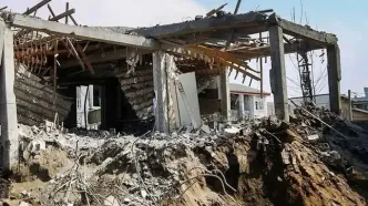 چند عکس از خسارات حمله هوایی به آستانه اشرفیه