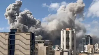 تصاویر اسپوتنیک از حمله جنگنده‌ها به مرکز پلیس تهران