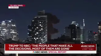 برخورد یک موشک بالستیک در تل‌آویو حین پخش زنده/فیلم