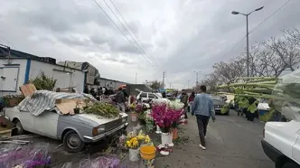 حال و هوای بازار گل تهران در آستانه سال تحویل