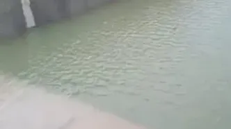 سرریز سد هاله کوهدشت در بارندگی های اخیر